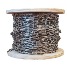 Цепь нержавеющая длиннозвенная горячеоцинкованная A2 5х35х20х35 мм DIN 763